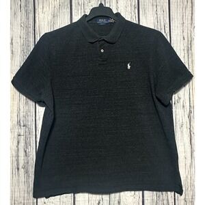 Polo Ralph Lauren Mens XXL Classic Fit Polo Shirt Charcoal Grey Heather‎ Cotton